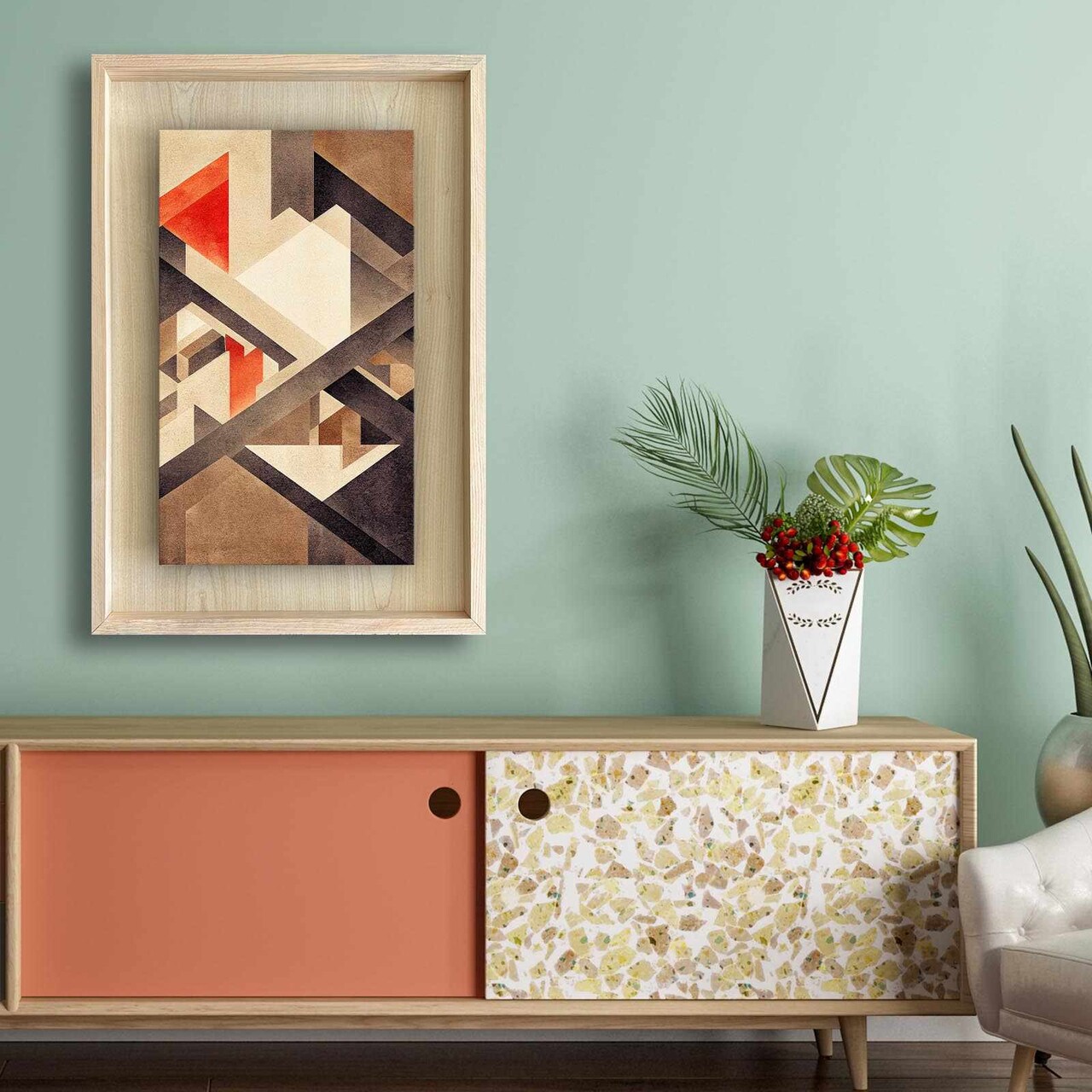 Tablou decorativ, Ahsakca, Fundal: 100% MDF de arțar (grosime: 2,7 mm) Vopsea: 100% MDF (grosime: 5 mm), Multicolor - view 3