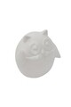 Decoratiune Owl Hello, Mauro Ferretti, 8.5 cm, ceramica, alb