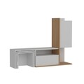 Comoda TV Begi, Decorotika, 120x30x92 cm, alb/bej