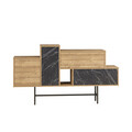 Consola, Decortie, Hermes, 160x90x35.5 cm, Stejar / Antracit