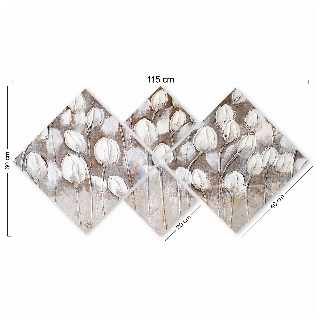 Set 4 tablouri decorative, 4MDF767684206, MDF, Imprimat UV, Multicolor