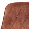 Scaun Satori, Homla, 62x58x79 cm, poliester/metal/MDF, maro deschis