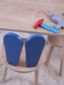 Set masa si scaun pentru copii, Bambini, Bunny One Chair Set, Albastru / Maro