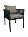 Set gradina/terasa 9 piese, My Interior, Vera, rattan/aluminiu, gri