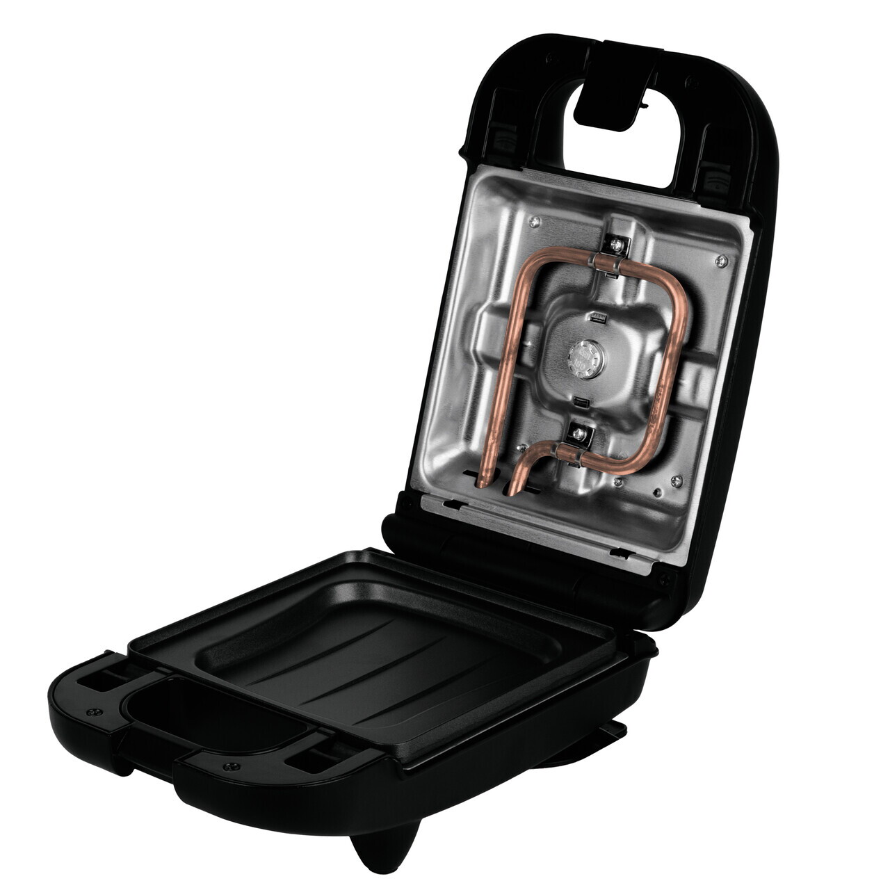 Sandwich maker 3 in 1 Berlinger Haus, Black Rose, 14x14 cm, aluminiu, negru - imagine 3