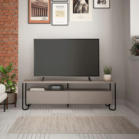 Comoda TV, Decortie, Cornea, 150x45x42 cm, Mocha Decortie
