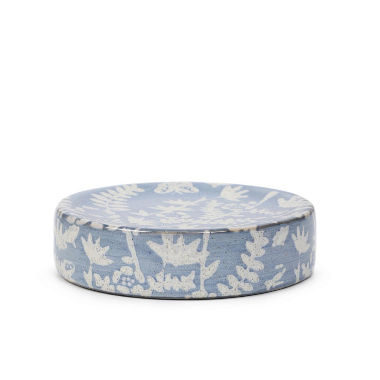 Savoniera Mirabel, Homla, 10x2.5 cm, ceramica, albastru/alb - 1 | YEO