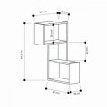 Raft pentru perete, Homitis, Part - Anthracite, 20x47x85.5 cm