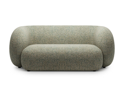 Canapea modulara 2 locuri, Kate, Micadoni, 183x99x76 cm, tesatura structurata, verde muschi melanj