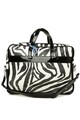 Geanta pentru laptop, Bagmori, 6506 - 75454 - Zebra, piele ecologica, alb/negru
