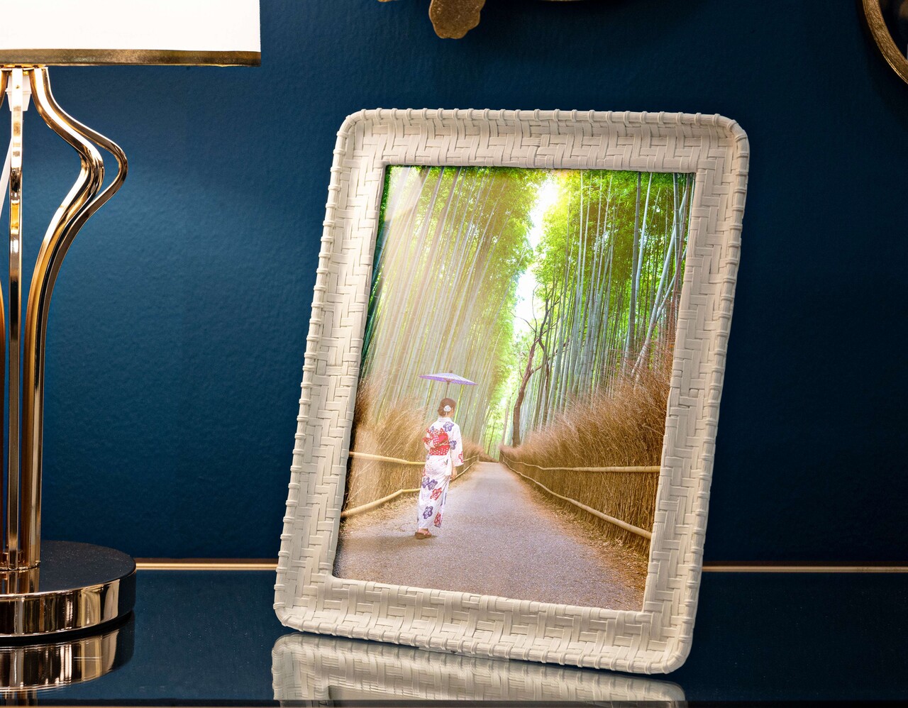 Rama foto Bamboo Style, Mauro Ferretti, 20x25 cm, polirasina/sticla, crem - 2 | YEO