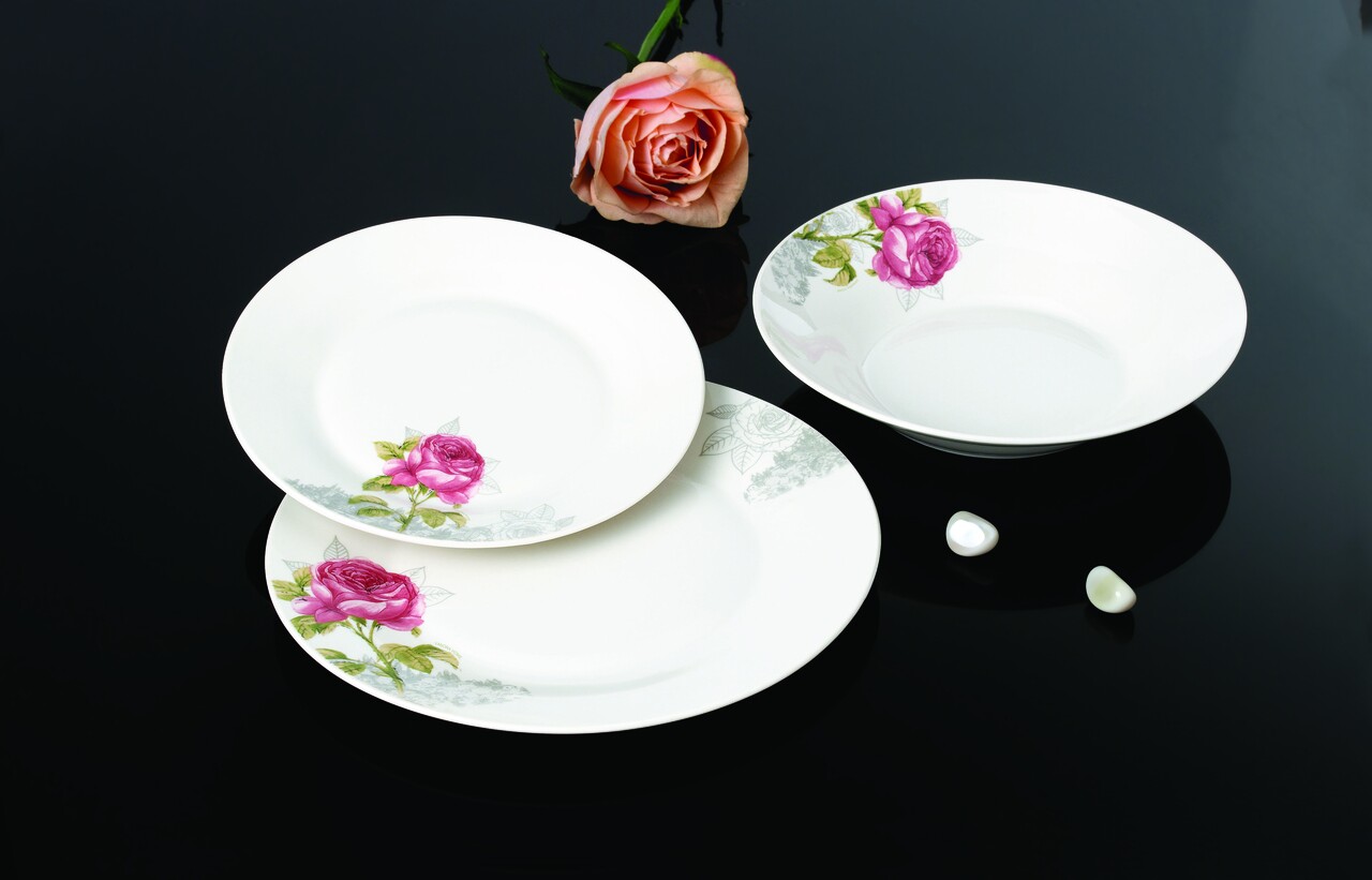 Serviciu de masa Rosalyn, Vanora, 18 piese, portelan, multicolor