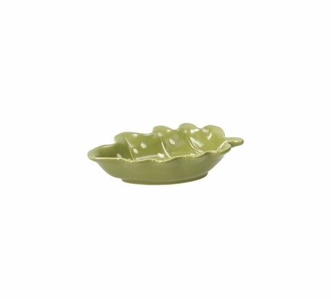 Platou pentru servire, Tognana, Foglie, 15 x 10 x 3.5 cm, portelan, verde mezoni.ro