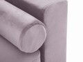 Canapea extensibila, Camellia, Mazzini Sofas, 3 locuri, cu lada de depozitare, 220x100x92 cm, catifea, lavanda