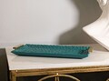 Tava decorativa Grent, Mauro Ferretti, 34x19.5x3 cm, polirasina, verde/auriu