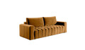 Canapea extensibila 3 locuri ELTAP, Laz04, Lazaro, 247x97x92 cm, lemn/poliester, mustar