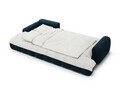 Coltar extensibil stanga 3 locuri, Linz, Cosmopolitan Design, 275x142x84 cm, catifea, albastru petrol inchis