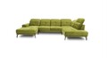 Coltar stanga 6 locuri ELTAP, LT-11SOF, Bretan, 350x205x107 cm, lemn/poliester, negru