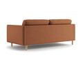 Canapea 3 locuri, Eden, Micadoni, 173x92x90 cm, catifea, miere