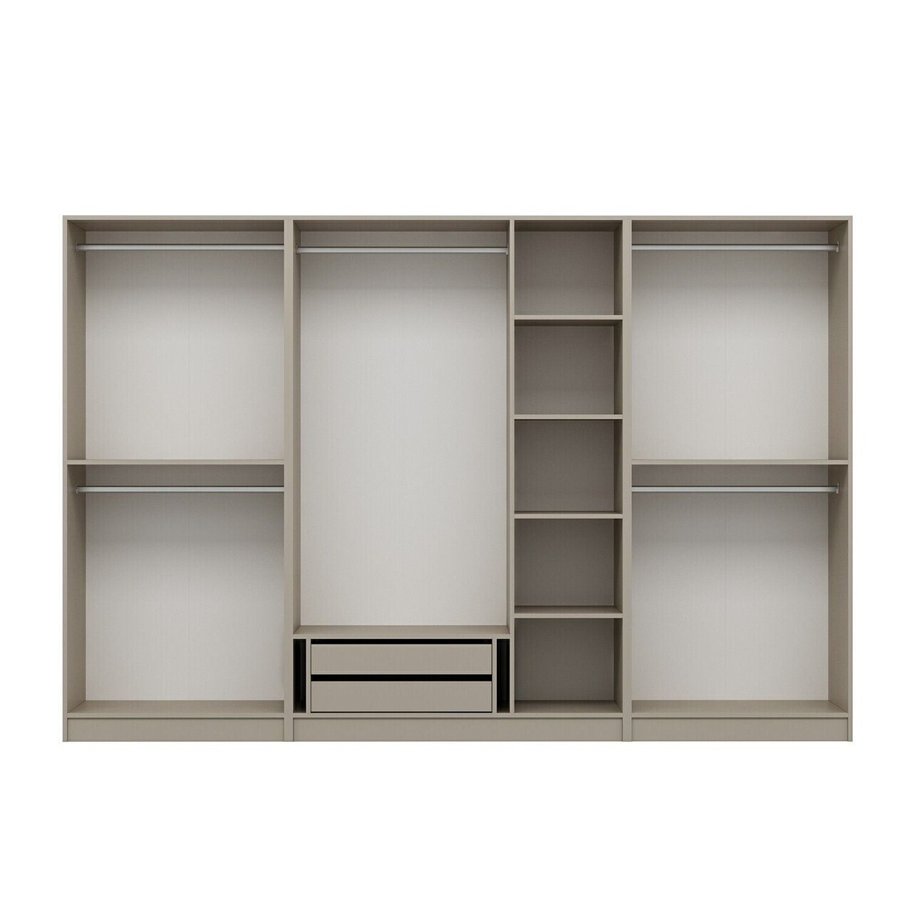 Dulap pentru haine, Hanah Home, Nisa, 315x210x52 cm, Gresie — imaginea 6