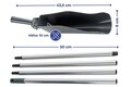 Curatator pentur jgheaburi acoperis, Maximex, 10 x 8 x 250 cm, fier/polipropilena, antracit