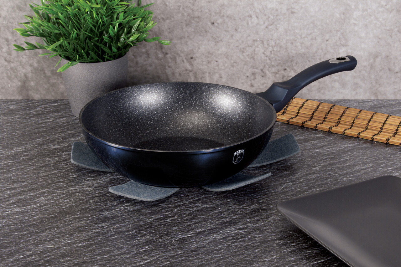 Tigaie Wok Berlinger Haus, Aquamarine, 28 cm, 3.2 L, aluminiu forjat, blue - view 3