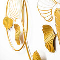 Decoratiune de perete, Yantai, Metal, 104 x 70 x 7 cm, Auriu