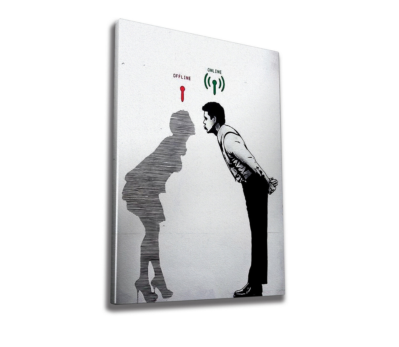 Tablou decorativ, WY60 (70 x 100), 50% bumbac / 50% poliester, Canvas imprimat, Multicolor