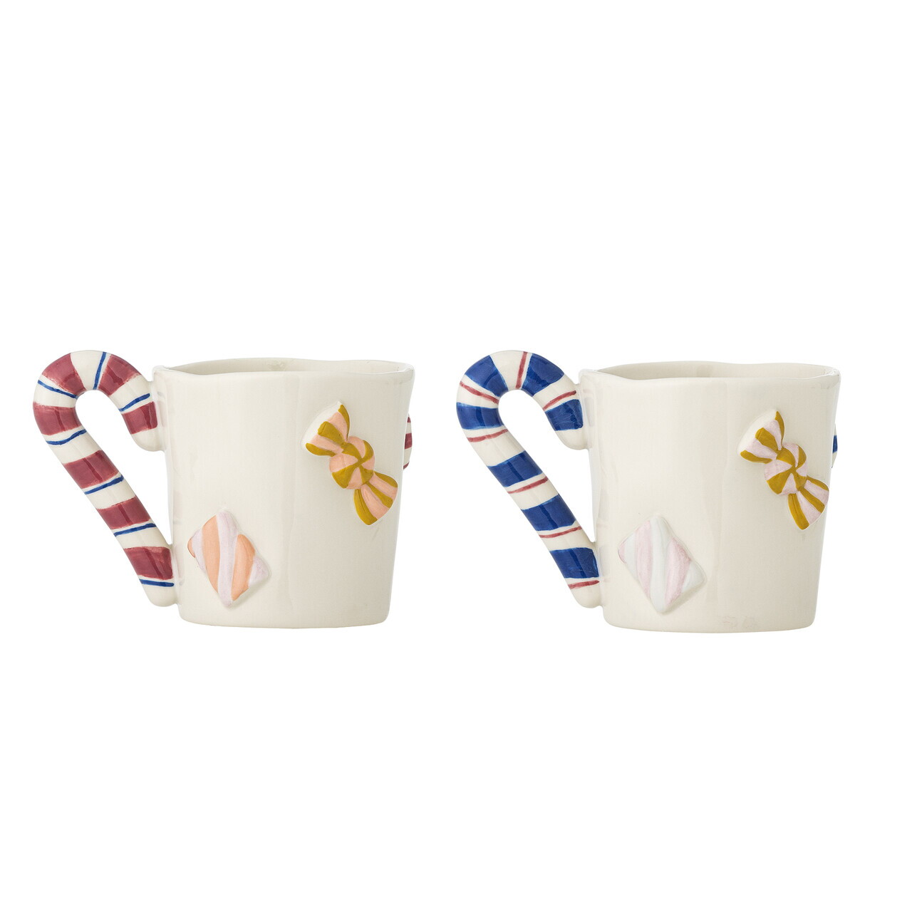 Set 2 cesti, Bloomingville, Candice, 8.5x8 cm, 264 ml, ceramica, multicolor — imaginea 5