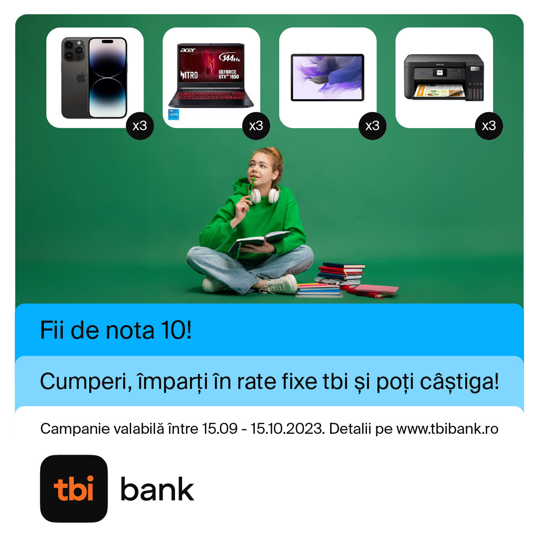 Fii de nota 10 cu tbi bank